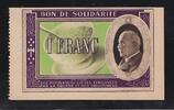 FRANCE (1 FRANC) BON DE SOLIDARITE,MARECHAL PETAIN -