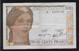 FRANCE 300 FRANCS "300 Fr. CERES et MERCURE Alphabet A." -