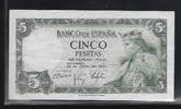 ESPANA 5 Pesetas "Série J" -