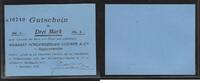FRANCE. 3 Mark Roppenzweiler I.E( Alsace) Schlumberber-Steiner & Cie . -