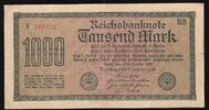 DEUTSCHLAND/ALLEMAGNE 1000 Mark .Premier 'e' et le 'S' . Erstes 'e und das 'S'. Serie: BB, v . -