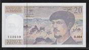 FRANCE 20 Francs "Debussy Alphabet O.034" -