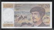 FRANCE 20 Francs "Debussy Alphabet A.039" -