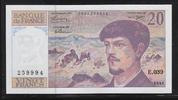 FRANCE 20 Francs "Debussy Alphabet E.039" -
