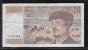 FRANCE 20 Francs "Debussy Alphabet E.040" -