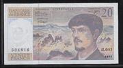 FRANCE 20 Francs "Debussy Alphabet H.041" -