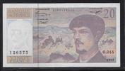 FRANCE 20 Francs "Debussy Alphabet O.044" -