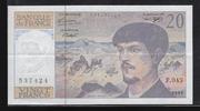 FRANCE 20 Francs "Debussy Alphabet F.045" -