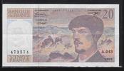 FRANCE 20 Francs "Debussy Alphabet A.043" -