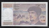 FRANCE 20 Francs "Debussy Alphabet E.058" -