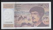 FRANCE 20 Francs "Debussy Alphabet A.055" -