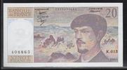 FRANCE 20 Francs "Debussy Alphabet K.013" -