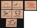 Stadt Lübeck 5x 20 Pfennig L'évolution de l'oeuf!.Die Entwicklung des Eies!. -