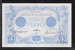 FRANCE 5 Francs "5 Francs BLEU Alphabet X.13496) -