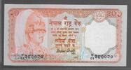 NEPAL. 20 Ruppes könig, Roi Birendra . -