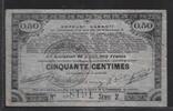FRANCE 50 centimes Emprunt Garantie des 70 Communes.Série 2 . -