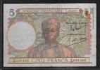AFRIQUE FRANÇAISE LIBRE. 5 Francs. Émission pour Brazzaville. Série A/36 . -
