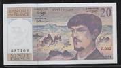 FRANCE 20 Francs "DEBUSSY. Componist, Compositeur." -