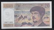 FRANCE 20 Francs "DEBUSSY. Componist, Compositeur." -