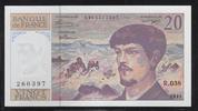 FRANCE 20 Francs "DEBUSSY. Componist, Compositeur." -
