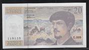 FRANCE 20 Francs "DEBUSSY. Componist, Compositeur." -