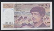 FRANCE 20 Francs "DEBUSSY. Componist, Compositeur." -