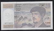 FRANCE 20 Francs "DEBUSSY. Componist, Compositeur." -