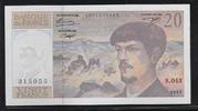 FRANCE 20 Francs "DEBUSSY. Componist, Compositeur." -