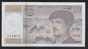 FRANCE 20 Francs "DEBUSSY. Componist, Compositeur." -