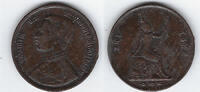 THAILAND 1/2 ATT(1 Solot) Rama 5. Rv. Déesse, Göttin . -