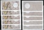 FRANCE . Geeignet für, pour 100 Francs Delacroix Échantillon, Testnote -ATHÉNA- 1250. 5 Exemplaires . -