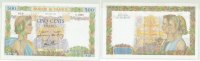 FRANCE 500 FRANCS 500 FRANCS LA PAIX Alphabet:G.5462 -