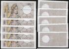FRANCE . Geeignet für, pour 100 Francs Delacroix Échantillon, Testnote -ATHÉNA- 1250. 5 Exemplaires . -