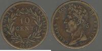 FRANCE. 10 Cent. CHARLES X . Pour la GUYANE . -