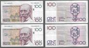 BEIGIË/BELGIEN/BELGIQUE. 100 Frank. Francs. HENDRIK BEYAERT. Serie: 134 . Consecutifs. Fortlaufende Nummern . -