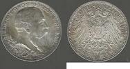 2 Mark. 1902. DEUTSCHLAND/ALLEMAGNE. .Frédéric Ier, grand-duc de Bade  . fast Vorzüglich.