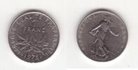 FRANCE. 1 FRANC O.ROTY *FAUTÉE. Fehlprägung . -