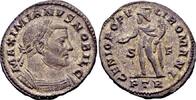 Roman Imperial Follis Galerius Caesar 293-305 AD, AE Silvered Follis (27 mm, 11.68 gram) Trier -