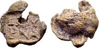 Roman Imperial Seal Smyrna. Roman lead seal (17x18x5 mm, 3.54 gram) c. 4th century -