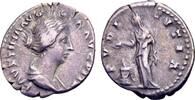 Roman Imperial Denarius Faustina II, wife of Marcus Aurelius. AR Denarius (17mm, 3.13 gram) Rome -