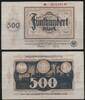   NOTGELD DORTMUND und H&ouml;rde, Stadt- und Landkreise, 500 Mark, 20.09.192... 4,90 EUR  + 8,00 EUR frais d'envoi