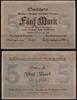   NOTGELD DRESDEN, Stadt, 5 Mark, 15.10.1918,  4,90 EUR  + 8,00 EUR frais d'envoi