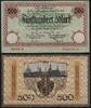   NOTGELD DRESDEN, Stadt, 500 Mark, 30.09.1922,  9,90 EUR  + 8,00 EUR frais d'envoi
