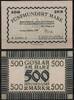   NOTGELD GOSLAR, Stadt, 500 Mark, 01.10.1922,  14,90 EUR  + 8,00 EUR frais d'envoi