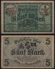   NOTGELD GREIZ und ZEULENRODA, St&auml;dte, 5 Mark, 01.11.1918,  6,90 EUR  + 8,00 EUR frais d'envoi