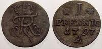 Brandenburg-Preußen Pfennig Friedrich Wilhelm II. 1786-1797. -