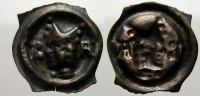 Schweiz-Basel, Bistum Vierzipfliger Pfennig Johann II. Senn von Münsingen 1335-1365. -