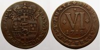 Paderborn, Bistum Cu 6 Pfennig Franz Arnold von Metternich 1704-1718. -