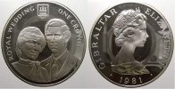 Gibraltar 1 Crown Elizabeth II. seit 1952. -