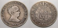 Spanien 4 Reales Isabella II. 1833-1863. -